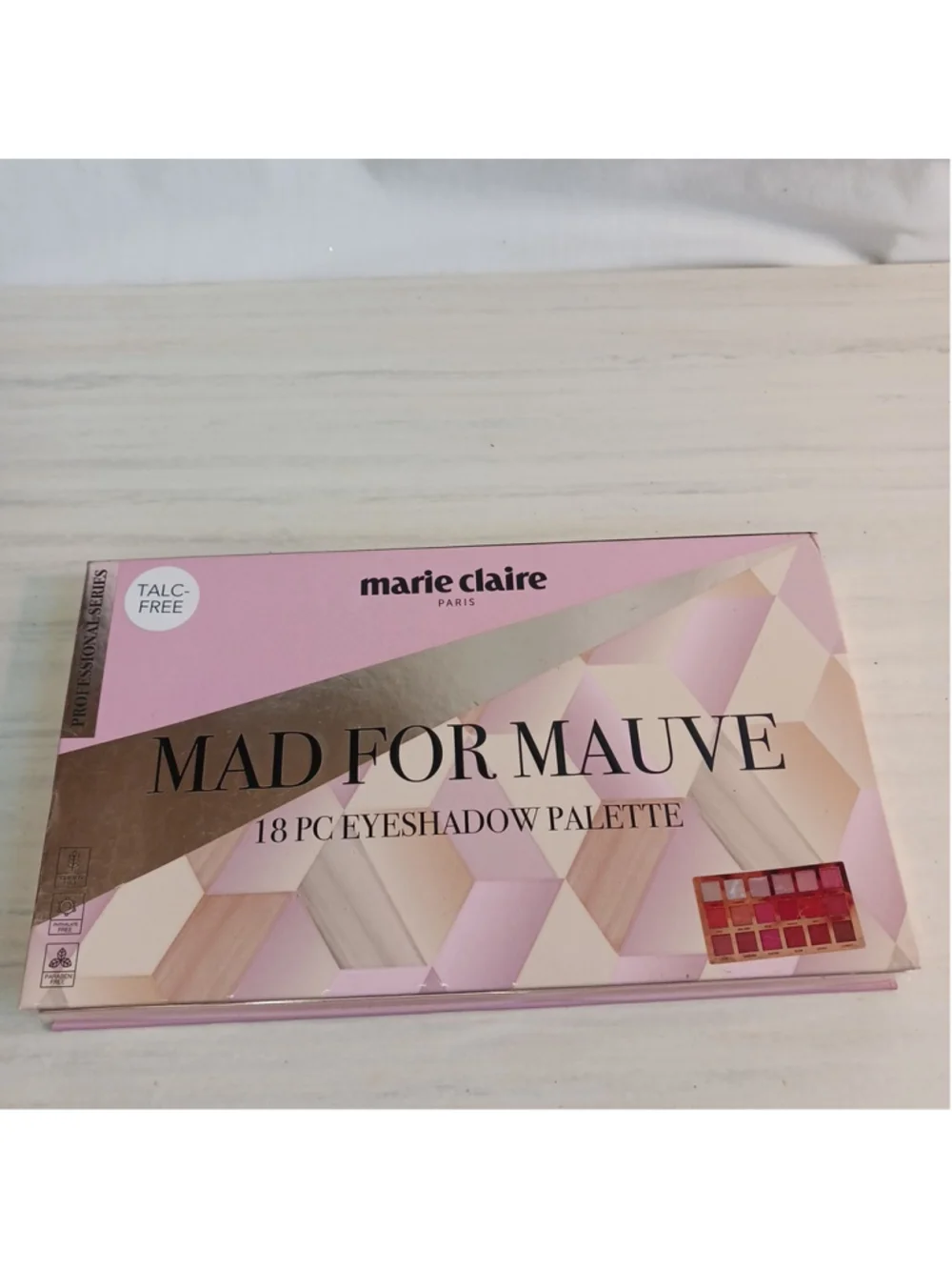 Marie Chaire Paris Eyeshadow Palette Mauve 18 Piece Talc-Free